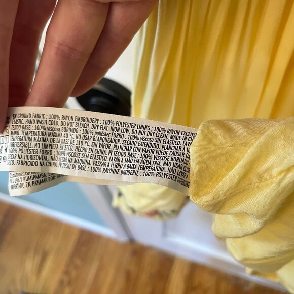 Forever 21 Butter Yellow Floral Embroidered Romper - Picture 11 of 11